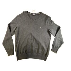Timberland sweater Men's size Medium‎ gray v-neck
